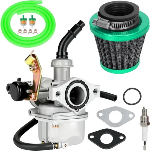 Vista 12 de YOXUFA PZ19 - Carburador 19 mm con acople de cable ahogador para Sunl Roketa TaoTao Kazuma Loncin Kayo Fox Kandi Baja SSR 50 70 90 110 125cc ATV