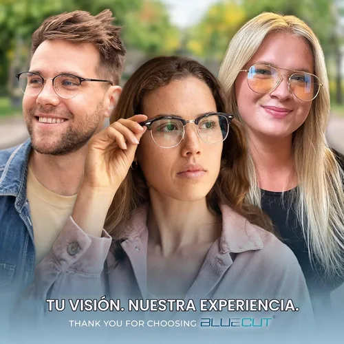 Vista 6 de Blue Light Blocking Glasses – Anti-Fatigue Computer Glasses Prevent Eye Strain Vintage Mettal Gaming Glasses Oro Tor