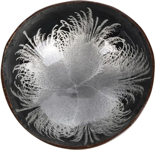 Vista 9 de ChezMax Tazón Natural de Cáscara de Coco con Madreperla Incrustada, Tazones de Cáscara de Coco para Llaves de Entrada, Recipiente para Caramelos