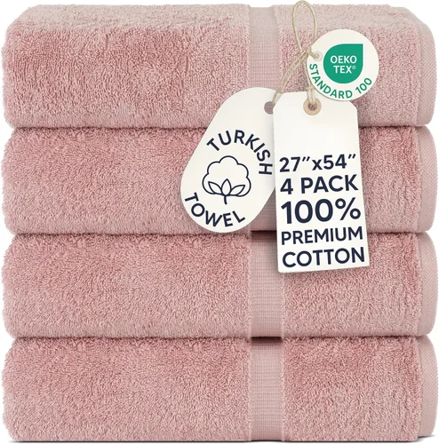 Vista 117 de Chakir Turkish Linens - Toallas turcas de 100% algodón, suaves y absorbentes (juego de 3 toallas personalizables, color aguamarina)