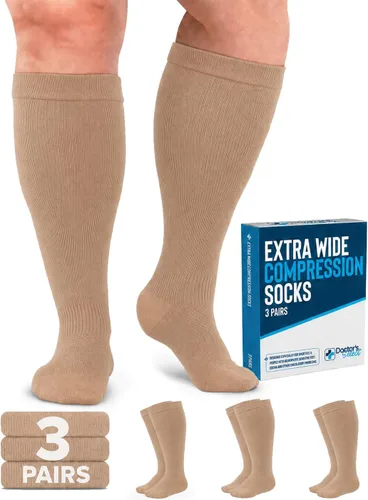 Vista 16 de Doctor's Select® Plus Size Compression Socks for Women Wide Calf - 3 Pairs