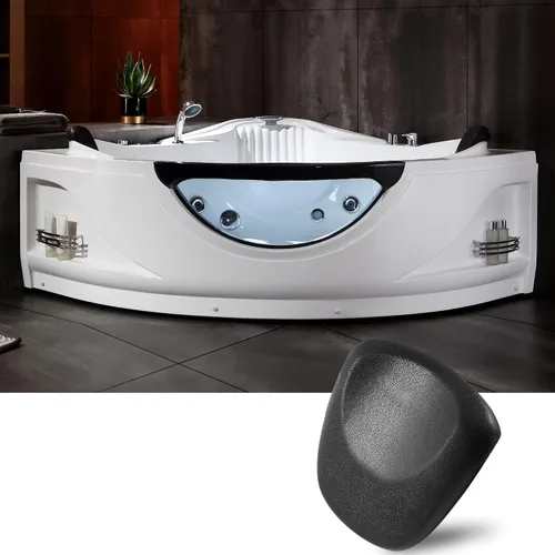 Vista 11 de Empava 59" Corner Whirlpool Tub, Jetted Bathtub for 2 Person