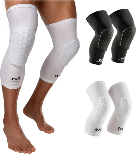 Vista 16 de Rodilleras de compresión: McDavid Hex Par de rodilleras de compresión hexagonales para baloncesto, voleibol, levantamiento de pesas y más