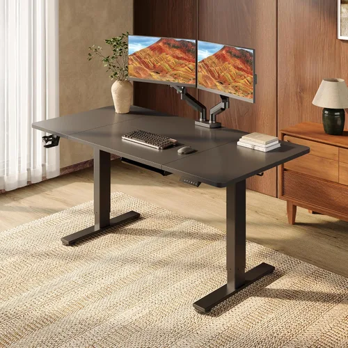 Vista 10 de SANODESK - Escritorio eléctrico ergonómico ajustable de altura grande de 71 Marco extendido blanco/parte superior blanca