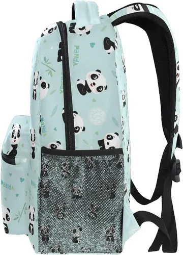 Vista 25 de ATTX Linda mochila con diseño de panda para niños y niñas, Panda-h, Ciclismo