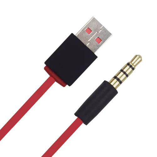 Vista 2 de Cable de carga de estudio USB a 0.138 in, cable de repuesto compatible con auriculares Beats by Dre Studio Wirelessd
