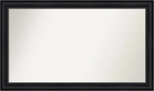 Vista 131 de Amanti Art Espejo personalizado, espejo de baño negro Astor, espejo de pared o espejo de tocador de baño sobre el fregadero (25 x 25 pulgadas)
