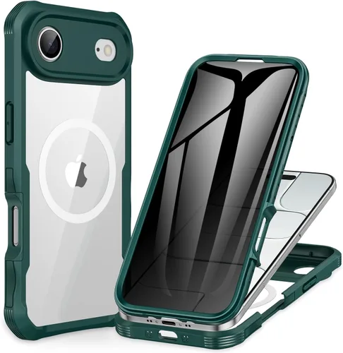 Vista 44 de CENHUFO Funda de privacidad para iPhone 11 Pro, funda de cuerpo completo con protector de pantalla de privacidad de vidrio templado 9H integrado