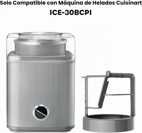 Vista 3 de Paleta de helado para máquina de helados Cuisinart, solo se adapta al modelo ICE30BCP1 Gris