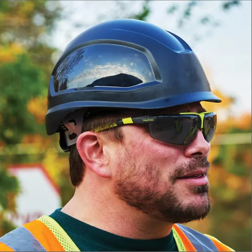 Vista 4 de HexArmor VS300 Gafas de seguridad con brazos laterales ajustables Z87+ para hombres y mujeres