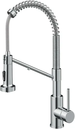 Vista 18 de Kraus Bolden 2-en-1 Grifo de cocina de estilo comercial con filtro de agua monomando extraíble para ósmosis inversa o sistema de filtración de agua