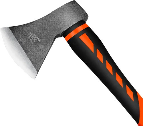 Vista 7 de Hacha de corte, hacha de mano, hacha de campamento para dividir ramas de leña y picar, hacha de corte de madera de 5.5 libras con mango de fibra