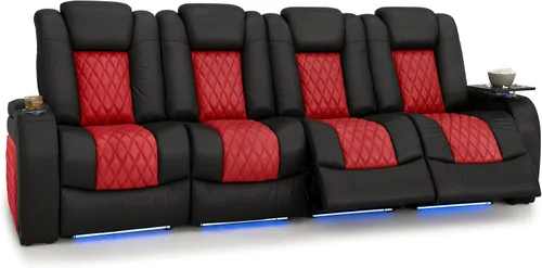 Vista 125 de Seatcraft Asiento de cine en casa Diamante Marrón Reclinable Individual