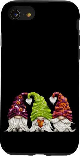 Vista 18 de iPhone 16 Cute Halloween Accessories For Kids Gnome Boo Halloween Case
