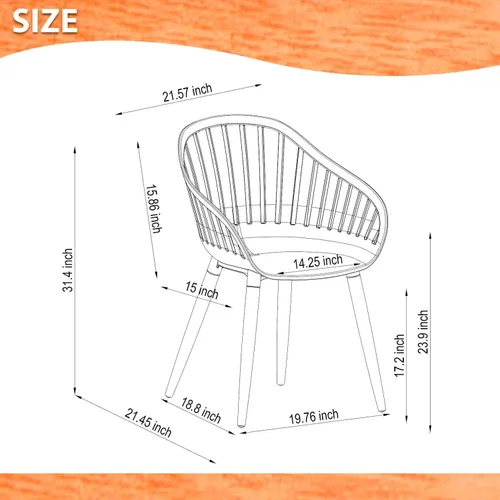 Vista 8 de Brampton Patio Athens - Juego de mesa de comedor rectangular de 11 piezas, ideal para patio e interior, acabado de teca claro
