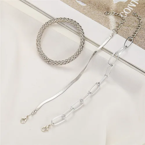 Vista 185 de Long tiantian Pulsera de oro gruesa para mujer, pulseras de oro delicadas, pulseras para mujer, pulseras apilables de eslabones de cadena