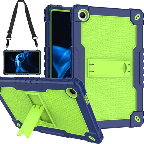 Vista 10 de Para Onn 10.4 Tablet Pro 2023 Modelo: 100110603 Funda protectora híbrida de alta resistencia con correa para el hombro para Walmart Onn 10.4 Tablet