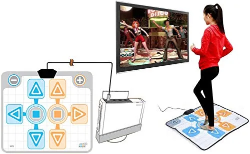 Vista 5 de OSTENT Non-Slip Party 2 Dancing Pad Dance Mat for Nintendo Wii GameCube NGC Console Active Life