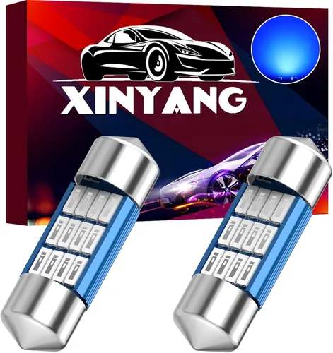 Vista 11 de XINYANG 2 piezas Bombilla LED festoon 578 para auto de 41mm 42mm 1.65 pulgadas, bombilla 211-2 extremadamente brillante, 20 chipsets SMD 4014, libre