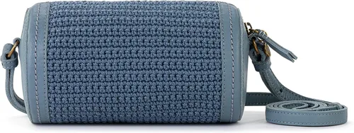 Vista 4 de The Sak Ivy - Bolso cubo con cordón en piel, bolso convertible con correa cruzada