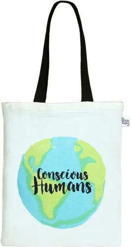 Vista 16 de Ecoright - Bolsa de mano para mujer con cremallera, bolsa de mano pequeña, bolsa de lona, bolsa de algodón reutilizable para playa, comestibles