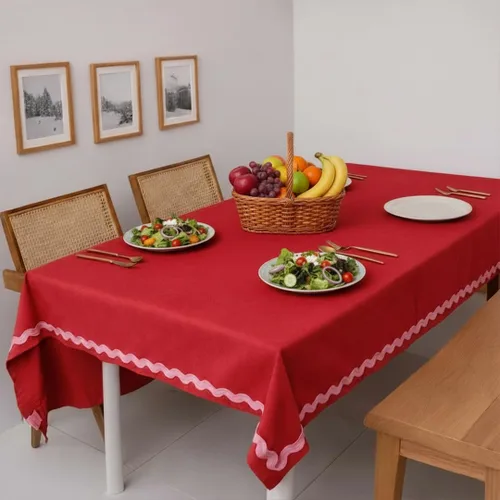 Vista 12 de Folkulture - Mantel de Navidad o cubierta de mesa de Navidad, 60 x 120 pulgadas, 100% mantel rectangular de algodón, mantel blanco para decoraciones