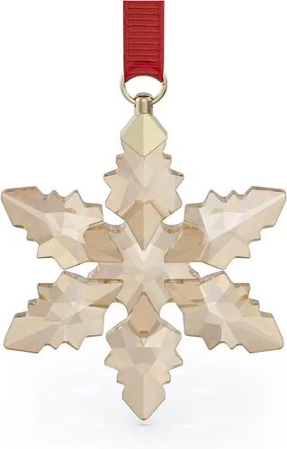 Vista 7 de Swarovski Juego de Adornos de Copo de Nieve de Edición Anual, Cristales Blancos, Parte de la Colección de Edición Anual