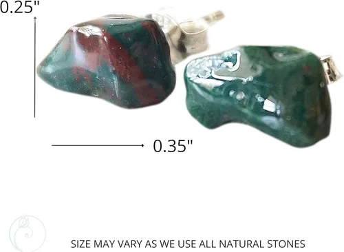 Vista 59 de Pendientes de tuerca de cristal de piedra natal aleternativa para mujer y hombre