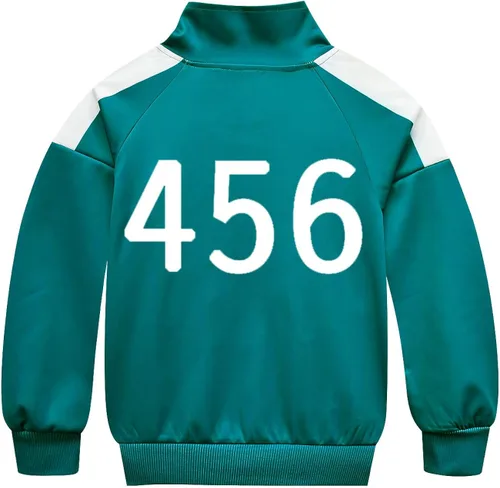 Vista 4 de Sudadera y pantalones con capucha para niños y niñas disfraz de juego 456