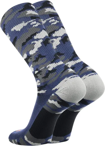 Vista 2 de TCK Sports Elite Woodland Camo Performance Crew Calcetines