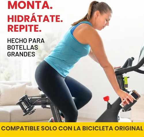 Vista 6 de Portabidones extra grandes para bicicleta Peloton original – Diseño totalmente metálico – Compatible con YETI + Nalgene + Hydro Flask accesorio