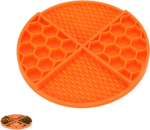 Vista 20 de Cuencos para perros de alimentación lenta, cuenco de comida para perros de comedor lento, amarillo y diámetro: 6.3 pulgadas, diseñado para perros