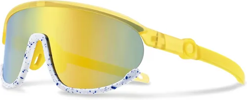 Vista 6 de NULOOQ Gafas de sol de béisbol para niños de 3 a 12 años, TR90 gafas de sol deportivas de marco flexible para niños y niñas, ciclismo y uso diario