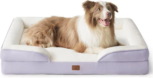 Vista 109 de Bedsure - Cama para gatos de interior, sofá cama lavable para perros muy pequeños, espuma de soporte con funda extraíble y lavable, forro Gris