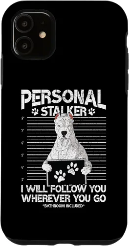 Vista 5 de Funda para iPhone 15 Dogo Argentino con diseño de perro culpable