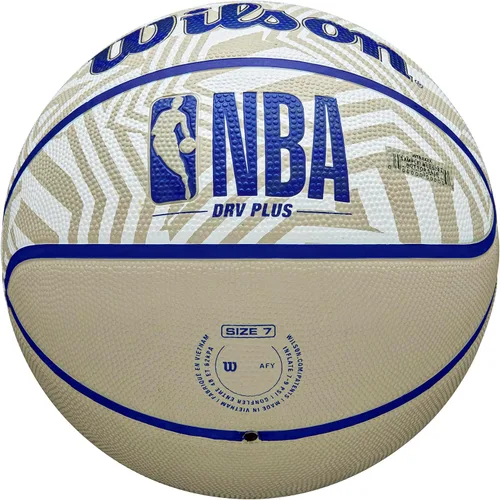 Vista 6 de Wilson NBA DRV Plus Dazzle Camo Balón de Baloncesto para Exteriores - Beige/Azul, Talla 7-29.5" Dazzle Camo Beige/Azul