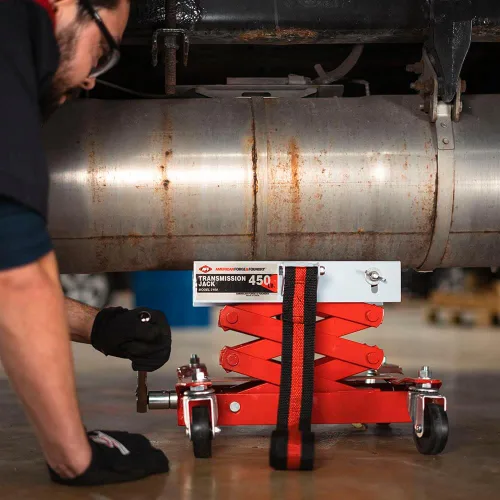 Vista 8 de AFF Gato de transmisión manual – Utiliza un trinquete de transmisión de 1/2 pulgada para operar – para transmisiones y tanques de gas en vehículos