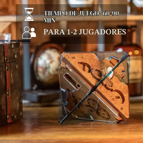 Vista 2 de Caja de rompecabezas antigravedad PUZZLE POTATO - Rompecabezas 3D para cerebro para adultos - Cofre del tesoro de madera - Caja de rompecabezas