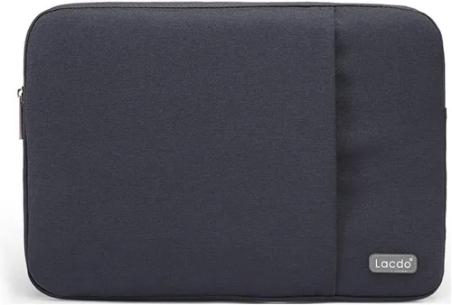 Vista 3 de Funda Lacdo de 11 a 15 in con tela impermeable para Macbook Air Pro, Negro