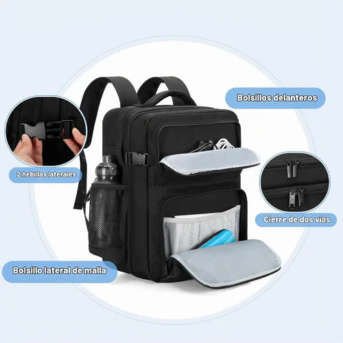 Vista 4 de LUXJA Mochila para proyector con funda para laptop de 15.6 pulgadas