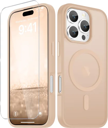 Vista 893 de Funda para Google Pixel 10 Pro XL, cubierta magnética mate, color negro Fit for MagSafe, Screen Protector included, Shockproof Military Grade