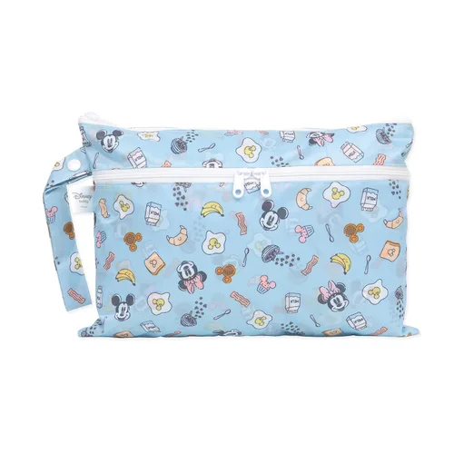 Vista 15 de Bumkins Disney Bolsa impermeable colgante para cosas mojadas grande para bebé, lavandería, ropa sucia, viaje, traje de baño, pañales de tela C3