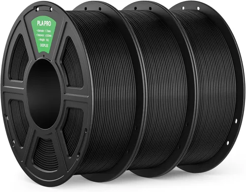 Vista 50 de PLA PRO - Filamento de impresión 3D de 0.07 in, 8.8 lbs, negro/rojo/amarillo/azul Refine Surface, Stronger Toughness, PLA Filament Dimensional