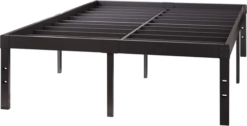 Vista 3 de Homdock Base de cama de tamaño matrimonial, base de colchón de plataforma de metal resistente de 16 pulgadas, estructura de acero resistente