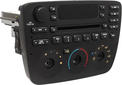 Vista 2 de 1 Factory Radio 638-02227-BT AM FM Reproductor de CD de radio FM remanufacturado Bluetooth negro con controles manuales de calentador Número