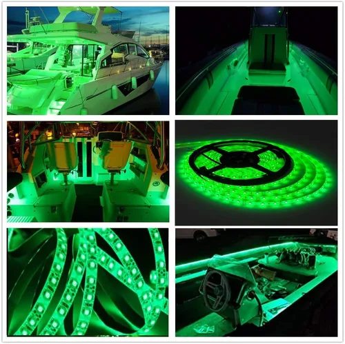 Vista 6 de HOKIION Pontón - Luces LED para barco, 12 V 20 pies, tira de luces LED marinas impermeable, luz interior de barco, luz de cubierta de barcos
