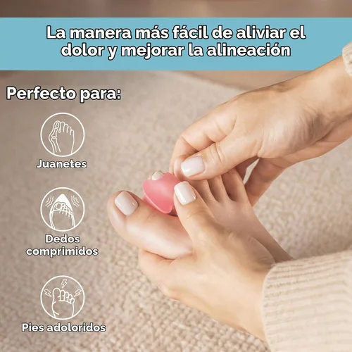 Vista 2 de Mind Bodhi - Separadores de dedos de un solo bucle, paquete de 4: corrigen juanetes y restauran los dedos de los pies a su forma original, para Azul