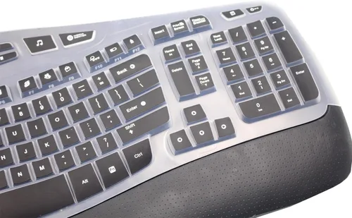Vista 3 de Logitech K350 MK570 MK570 - Funda de silicona para teclado inalámbrico, Logitech K350 MK550 MK570 (negro)