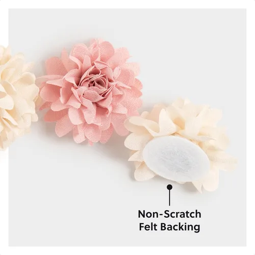 Vista 5 de U Brands Mini Flower Fashion - Juego de imanes pequeños, rosa y crema, 12 unidades, suministros de oficina para decoración de aula u oficina