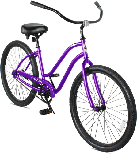 Vista 13 de Tracer ACE - Bicicleta crucero de playa de una sola velocidad de 26 pulgadas con freno de posavasos para hombres y mujeres, varios